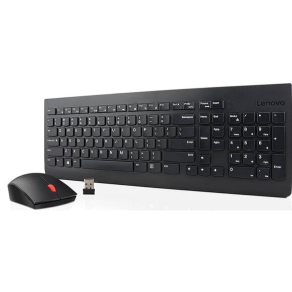Lenovo 510 Wireless Keyboard & Mouse Combo, 2.4 GHz Nano USB Receiver, Full Size - Picture 1 of 2